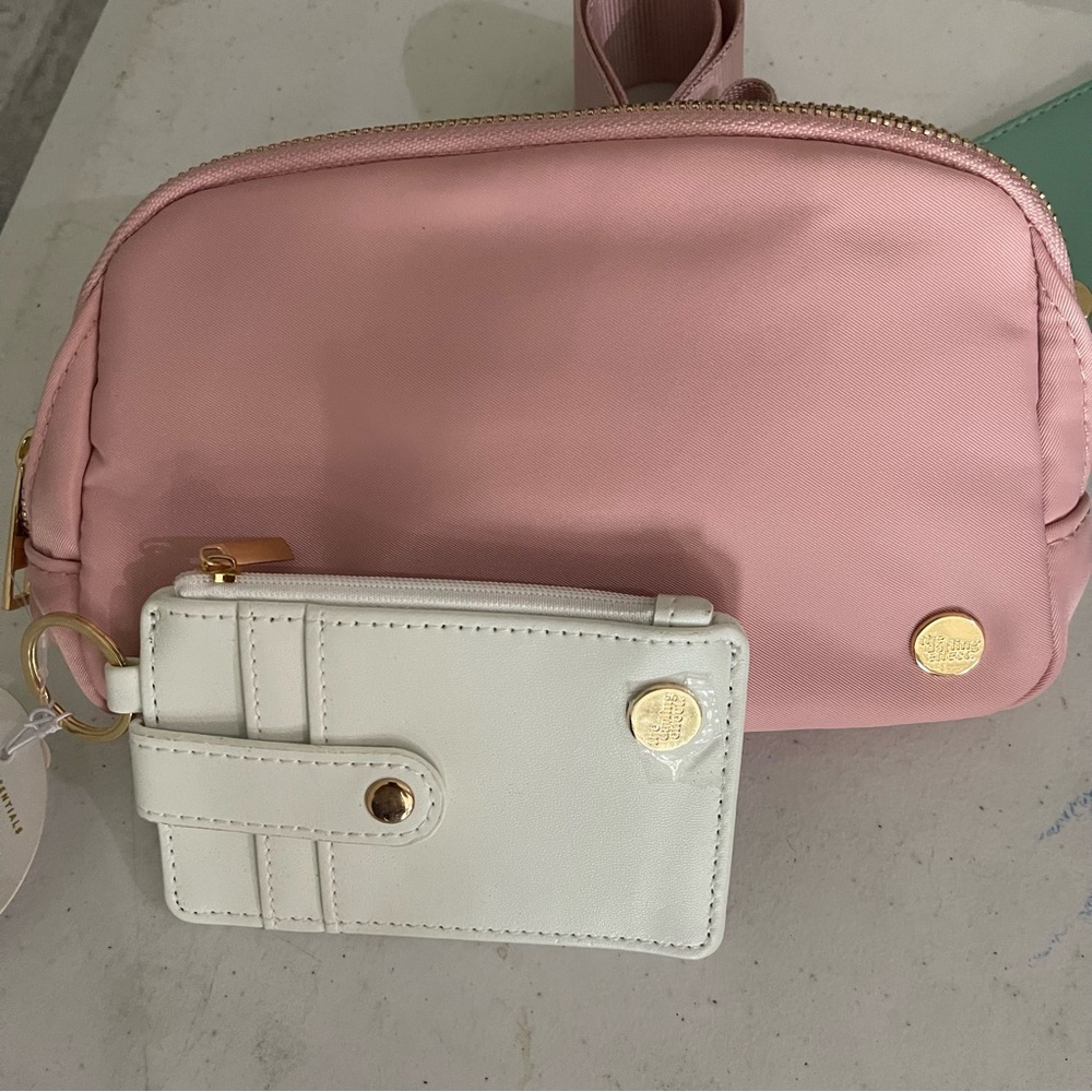 BRAND NEW WITH TAGS  All You Need Belt Bag + Wallet Pink Teal and Clementine - Picture 9 of 9